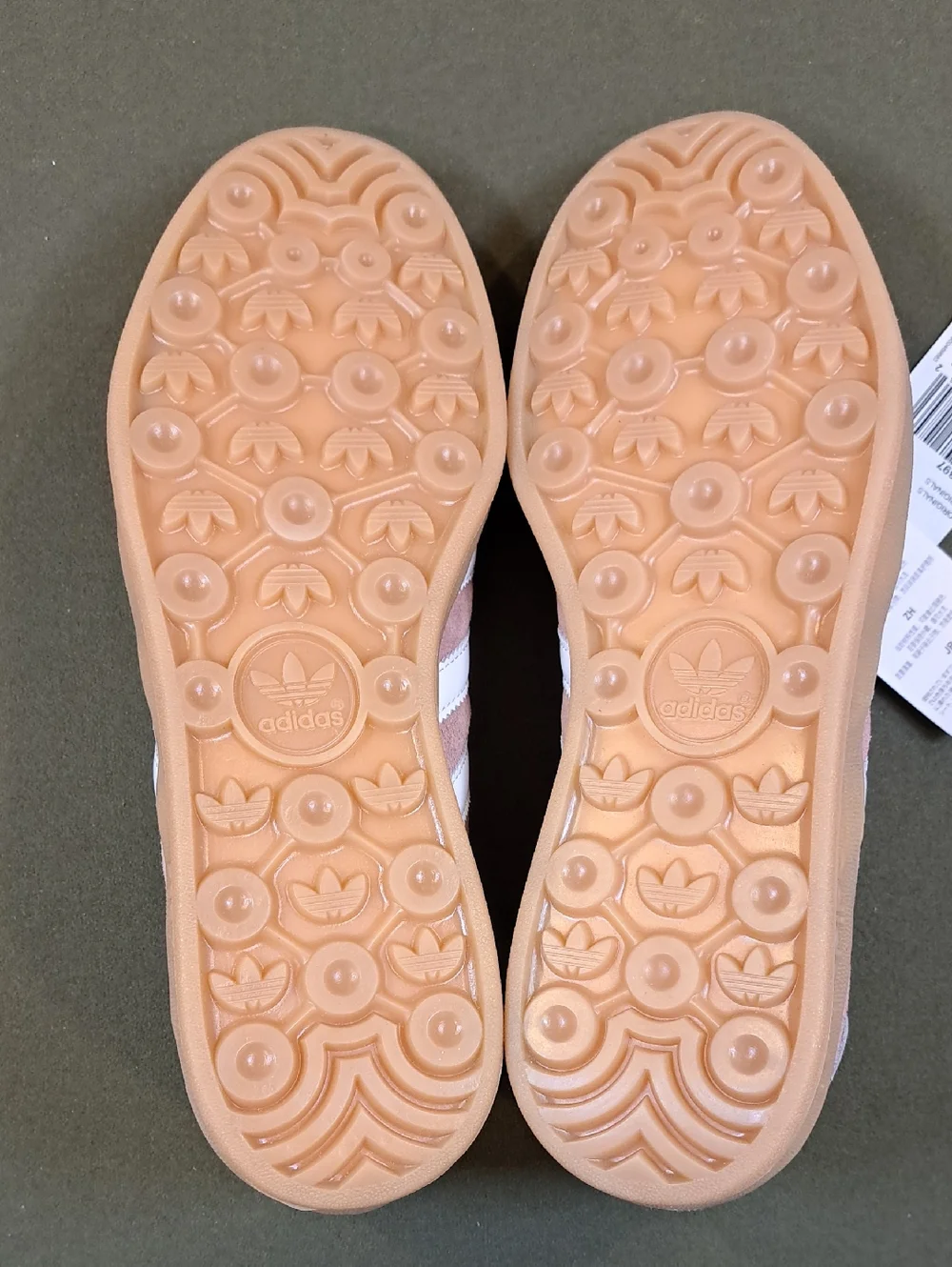 Adidas Gazell Indoor Sneaker - Color: Clay / White - Size: Women 9.5